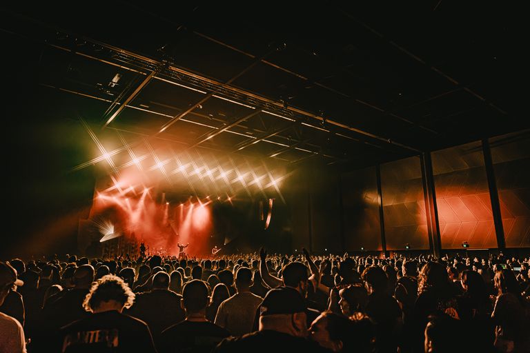 Trivium performing live at AEC Theatre in Adelaide